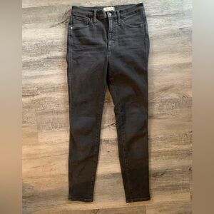 Madewell Black Skinny Jeans 10’ high rise